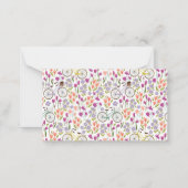  Boho-fiets Aangepaste naam Cadeaubehuizing Notitiekaartje (Achterkant)