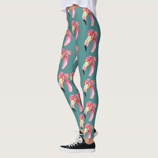 Boho Fiona Flamant rose Leggings (Gauche)