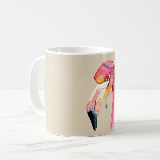Boho Fiona Flamant rose Mug (Devant gauche)