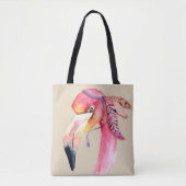 Boho Fiona Flamingo Canvas tas (Voorkant)