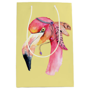Boho Fiona Flamingo Gift Bag Medium Cadeauzakje