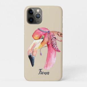Boho Fiona Flamingo Persoonlijk iPhone 11 Pro Hoesje