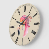 Boho Fiona Flamingo Wall klok (Hoek)