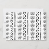 Boho First Trip omheen Sun Birthday Dank je Bedankkaart (Achterkant)