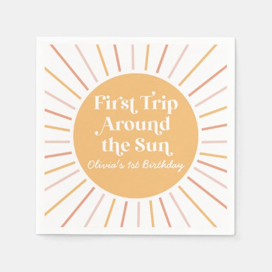 Boho First Trip rondom de Eerste verjaardag van de Servet (Voorkant)