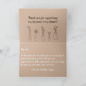 Boho-flessen | Bloemen | bedankkaart (Binnen)