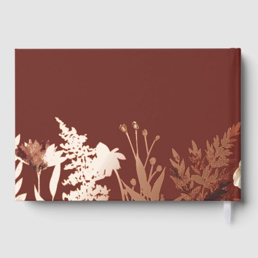 Boho Fleur sauvage Automne Mariage de automne Real (Verso)