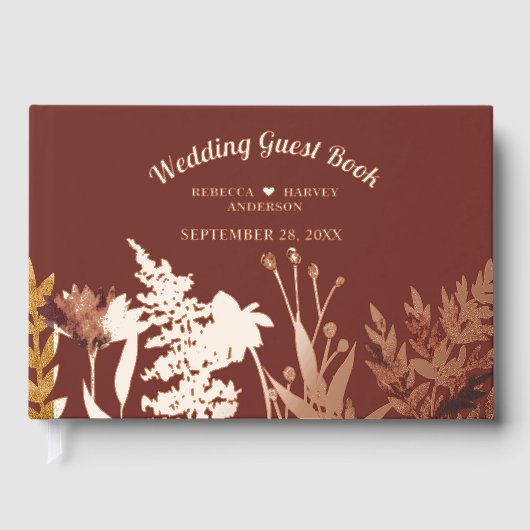 Boho Fleur sauvage Automne Mariage de automne Real (Recto)