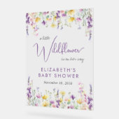 Boho Fleur sauvage Baby shower aquarelle Bienvenue (Angle)