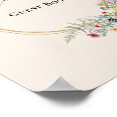 Boho Fleur sauvage Fern Beige Mariage Livre d'or S (Coin)