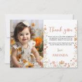 Boho Fleur sauvage fête d'anniversaire Carte de re (Devant)