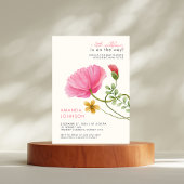 Boho Fleur sauvage Floral Baby shower Invitation