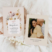 Boho Fleur sauvage Garden Baby shower Invitation
