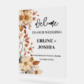 Boho Fleur sauvage Mariage en terre cuite (Angle)