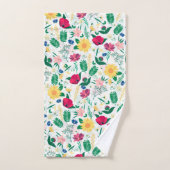Boho Fleur sauvage Meadow Floral Design (Serviette à main)