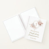 boho fleurs First Holy Communion Livre d'invité (Intérieur)