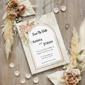 Boho Fleurs Mariage Cartes de Faire-Part