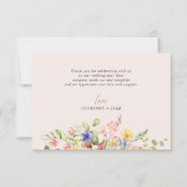 Boho Fleurs Merci de libellules mariage (Dos)