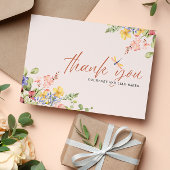 Boho Fleurs Merci de libellules mariage