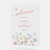 Boho fleurs sauvages accueil mariage (Angle)