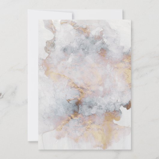 Boho Fleurs sauvages Faire-part de mariage (Dos)