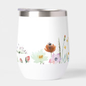 Boho Fleurs sauvages Nom personnalisé Monogramme (Droite)