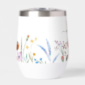 Boho Fleurs sauvages Nom personnalisé Monogramme (Avant)