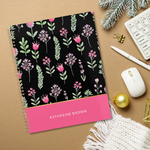 Boho Fleurs Sauvages Rose Élégant Tendance Féminin