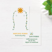 BOHO Fleurs SOLEIL Élevant Bijoux Carte d'affichag (Bureau)