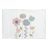 Boho Floral Abstract behang Kussensloop (Achterkant)