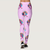 boho floral afro leggings (Achterkant)