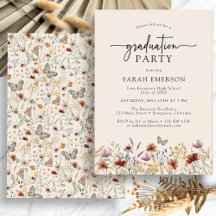 Boho Floral Afstuderen