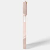 Boho Floral Agaat Roos Goud Roze Monogrammed Case-Mate iPhone Case (Achterkant / Rechts)