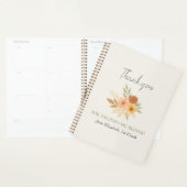 Boho Floral Aquarelle Enseignant Merci (Devant avec enveloppe)