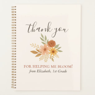 Boho Floral Aquarelle Enseignant Merci