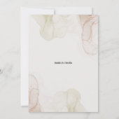 Boho Floral Arch Faire-part de mariage (Dos)