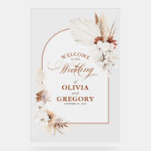 Boho Floral Arch Mariage Bienvenue (Recto)