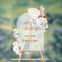 Boho Floral Arch Mariage Bienvenue