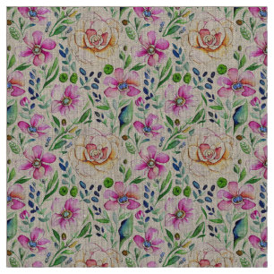 Boho Floral Art Nouveau Elegance Stof