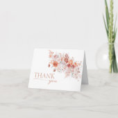 Boho Floral Baby Brunch Bedankkaart (Voorkant)