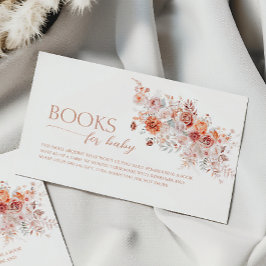 Boho Floral Baby Brunch Boeken voor Baby Informatiekaartje