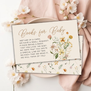 Boho Floral Baby shower Demande de carte
