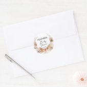 Boho Floral Baby shower Sticker (Envelop)