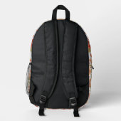 Boho Floral Backpac Bedrukte Rugzak (Achterkant)