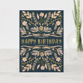 Boho Floral Birthday Card for Her Kaart (Voorkant)