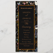 Boho Floral Black Butterfly Garden Programma (Voorkant)