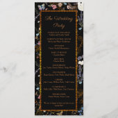 Boho Floral Black Butterfly Garden Programma (Achterkant)