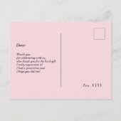 boho floral , bloemenverjaardag dank je kaartje uitnodiging briefkaart (Achterkant)