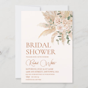 Boho Floral Bridal Shower Kaart