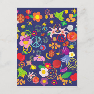 Boho floral briefkaart